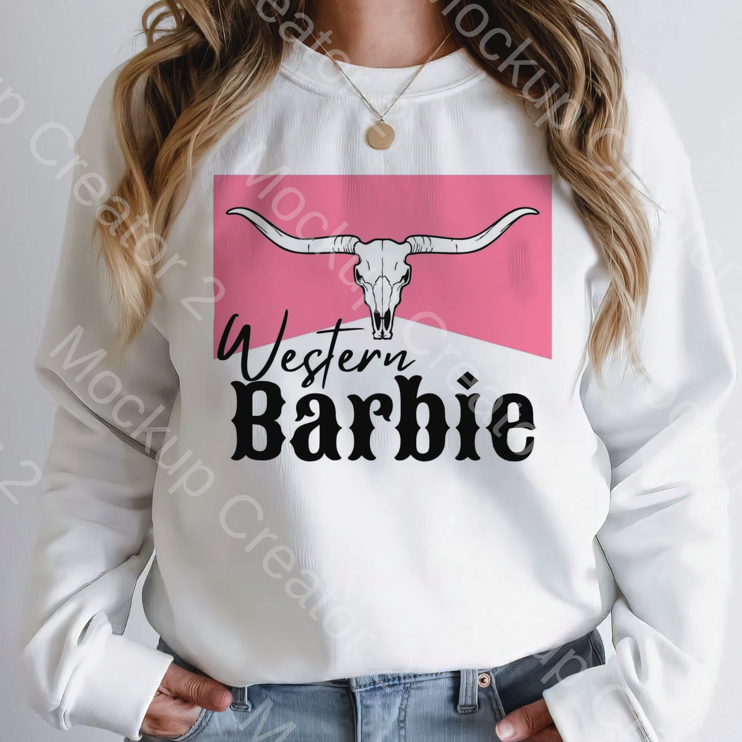 Western Barbie Crewneck