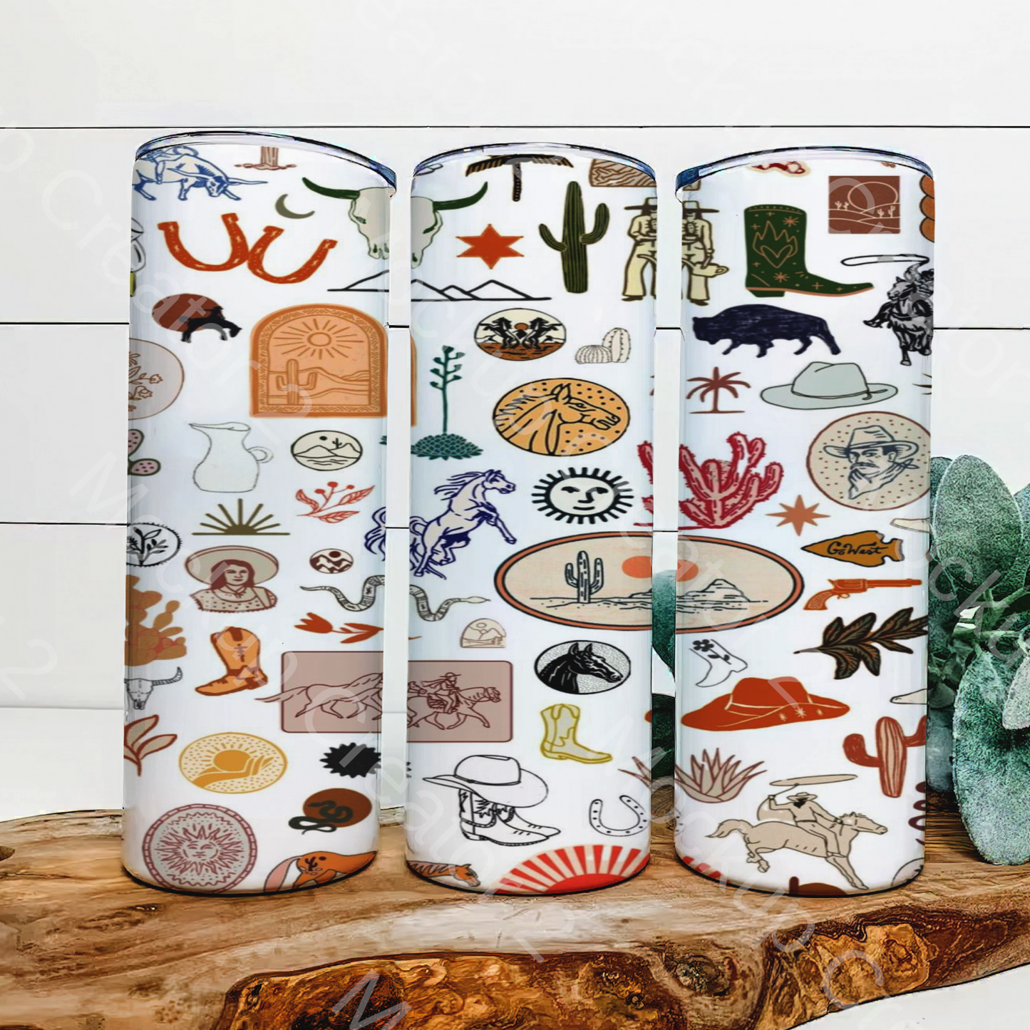 Western Theme Tumbler