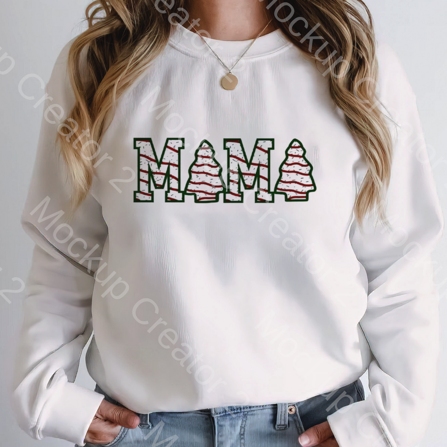 Christmas Tree Mama Crewneck