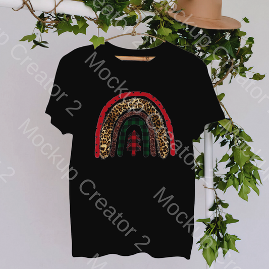 Christmas Rainbow Tshirt