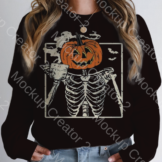 Pumpkin skeleton