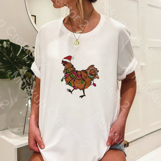 Christmas Chicken Tshirt