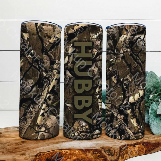 Camo Hubby Tumbler