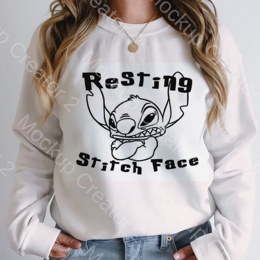 resting stitch face