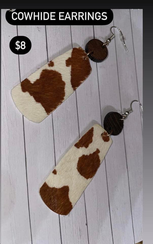 Cowhide Earrings