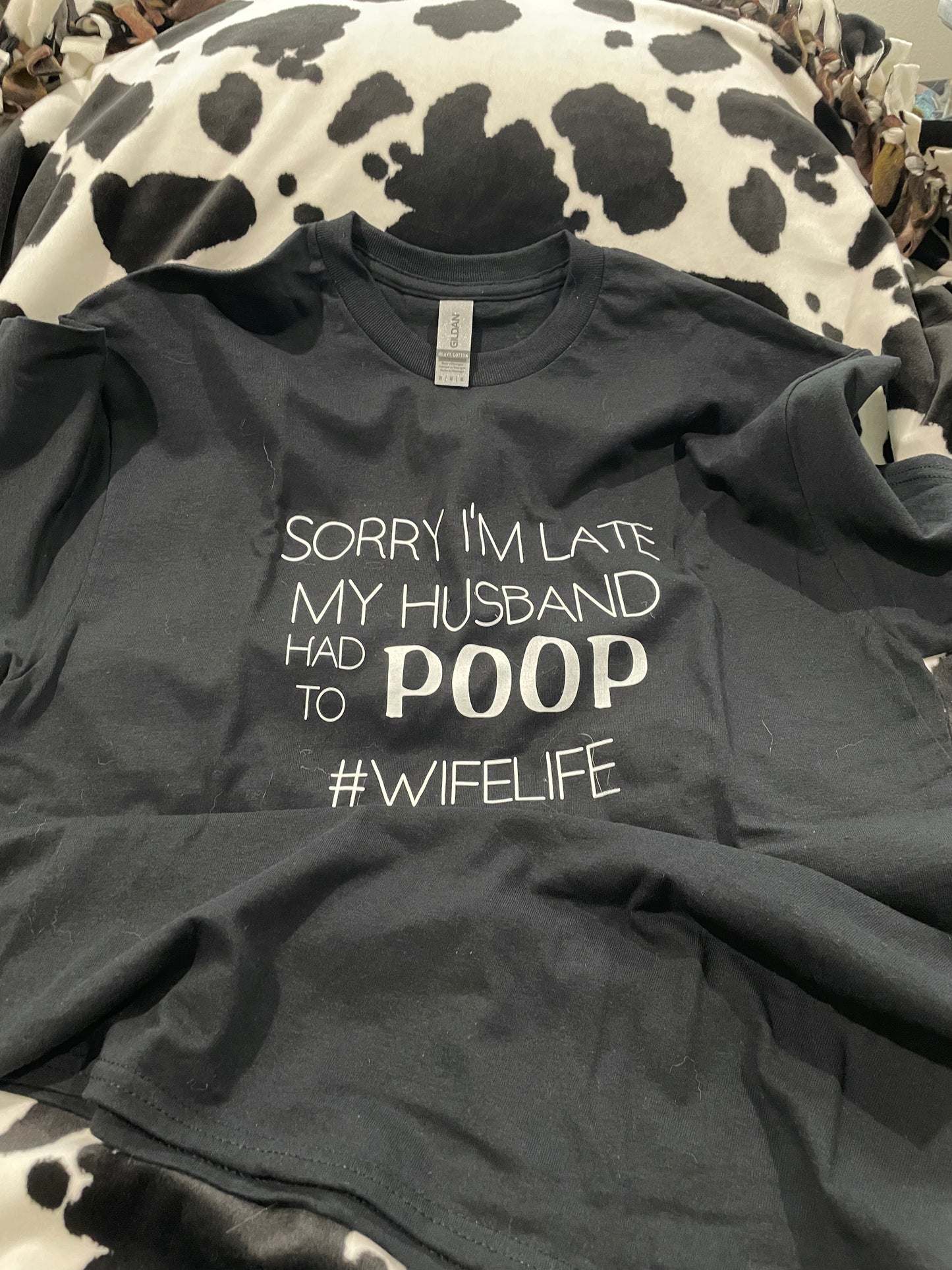 Sorry i'm late my husband had to poop